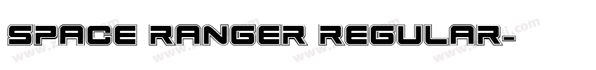 space ranger regular字体转换